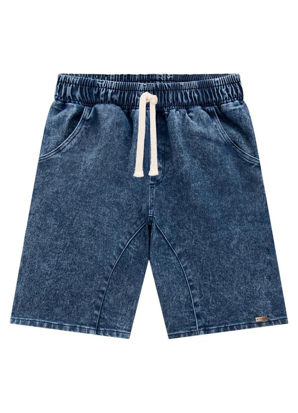 Ioluig - Bermuda Infantil Menino Jeans Trancoso Azul