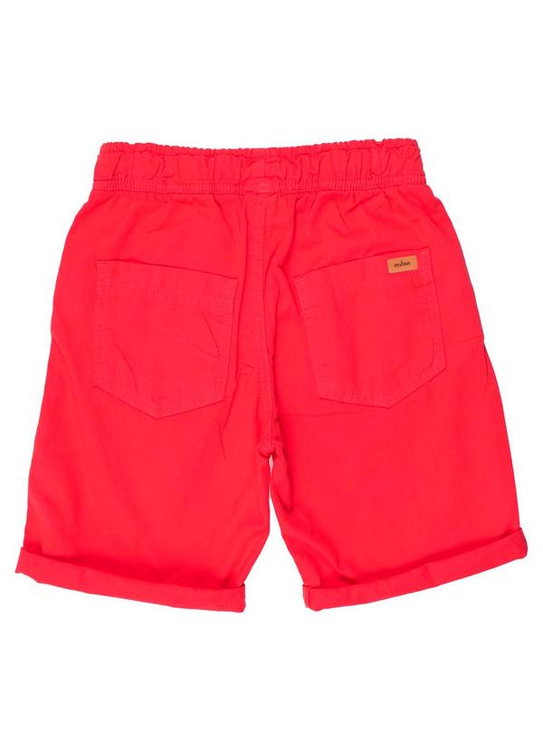 Milon - Bermuda Infantil Menino Jeans Vermelho 2