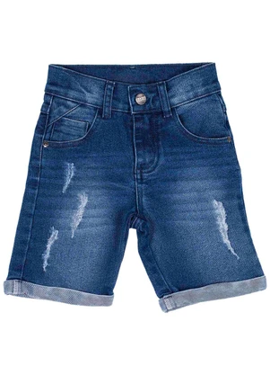 Milon - Bermuda Infantil Menino Jeans - MILON