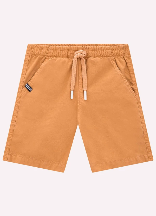 Milon - Bermuda Infantil Menino Liso Milon Marrom 3