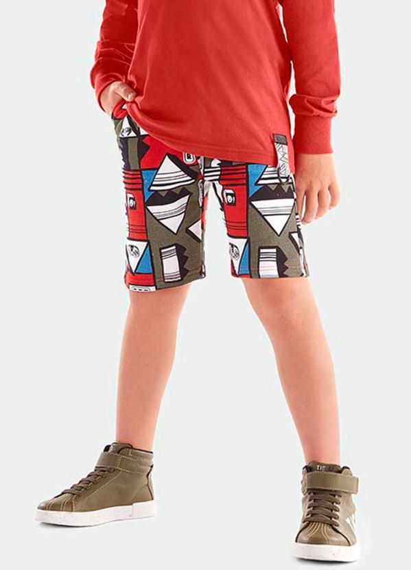 Tigor T Tigre - Bermuda Infantil Menino Marrom Marrom