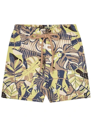 Elian - Bermuda Infantil Menino Moletom Marrom - ELIAN