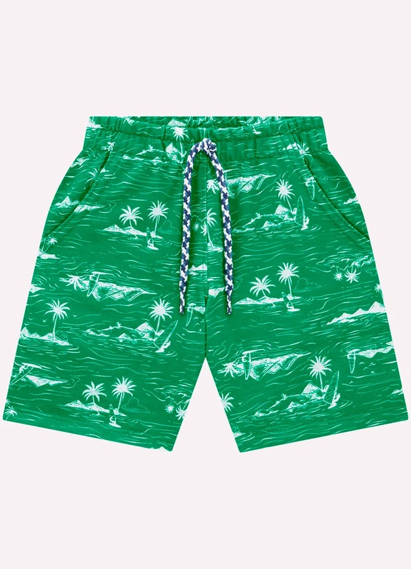 Milon - Bermuda Infantil Menino Praia Milon Verde 3