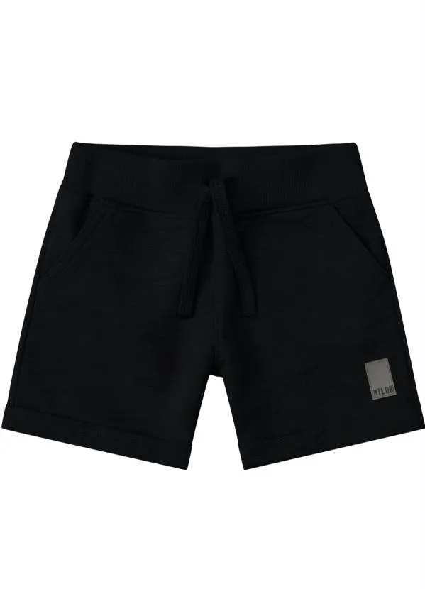 Milon - Bermuda Infantil Menino Preto