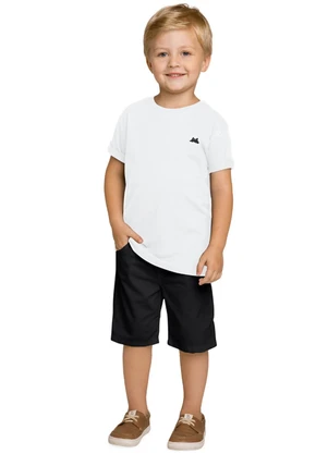 Milon - Bermuda Infantil Menino Preto - MILON