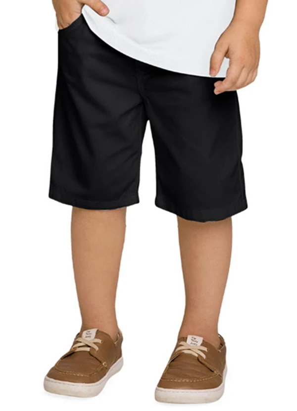 Milon - Bermuda Infantil Menino Preto