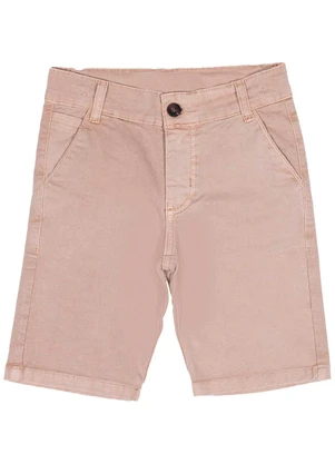 Milon - Bermuda Infantil Menino Sarja Bege - MILON