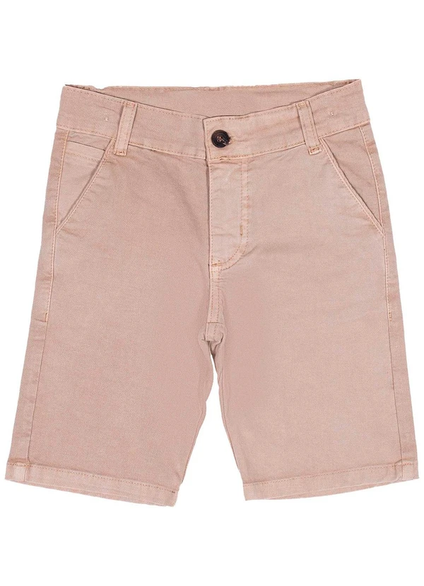 Milon - Bermuda Infantil Menino Sarja Bege
