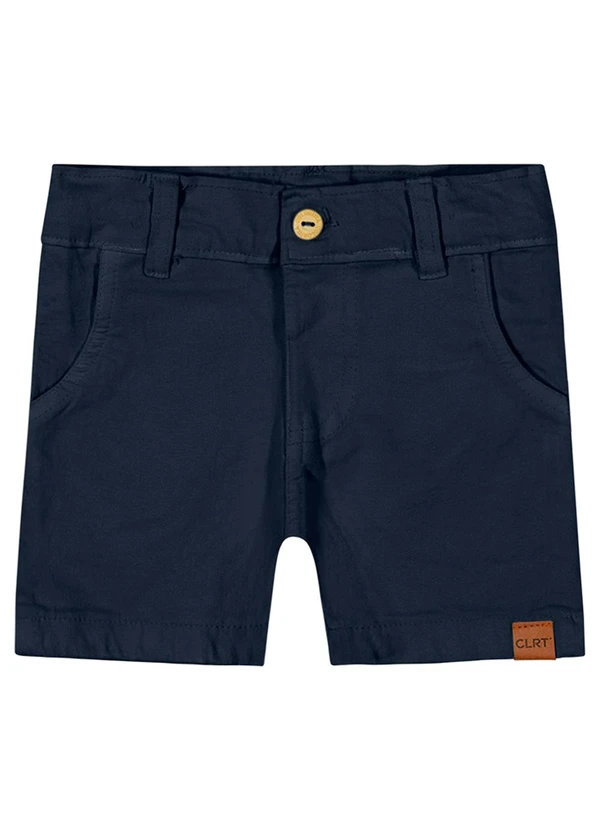 Colorittá - Bermuda Infantil Menino Sarja Colorittá Azul