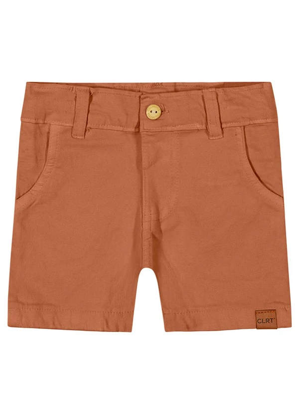 Colorittá - Bermuda Infantil Menino Sarja Colorittá Marrom 1