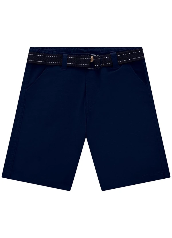 Milon - Bermuda Infantil Menino Sarja Marinho 2