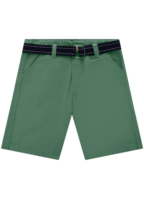 Milon - Bermuda Infantil Menino Sarja Verde