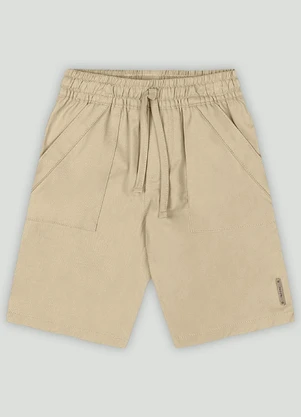 Bermuda Infantil Menino Sobrepostos Up Baby Bege - UP BABY