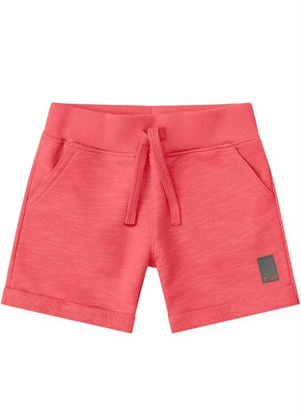 Milon - Bermuda Infantil Menino Vermelho