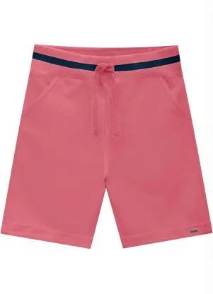 Milon - Bermuda Infantil Menino Vermelho - MILON