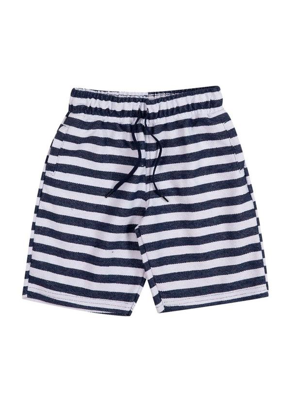 Soft Bonni - Bermuda Infantil Moletinho Azul