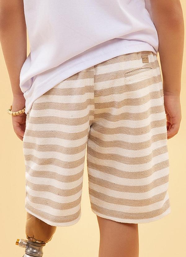 Soft Bonni - Bermuda Infantil Moletinho Bege 2