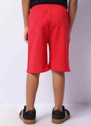 Torra - Bermuda Infantil Moletinho Homem Aranha Vermelho - TORRA