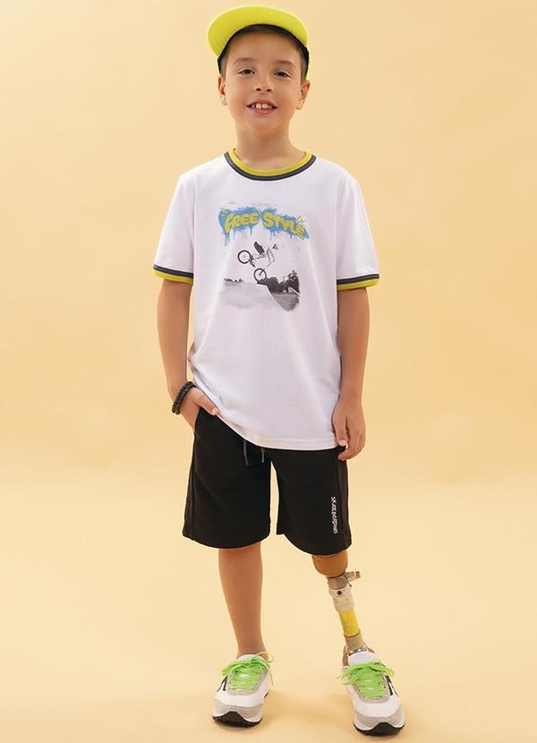 Soft Bonni - Bermuda Infantil Moletinho Preto