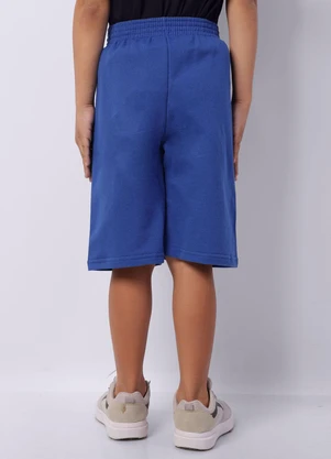 Torra - Bermuda Infantil Moletinho Stitch Azul - TORRA