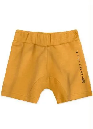 Tigor T Tigre - Bermuda Infantil Moletom Amarelo - TIGOR T TIGRE