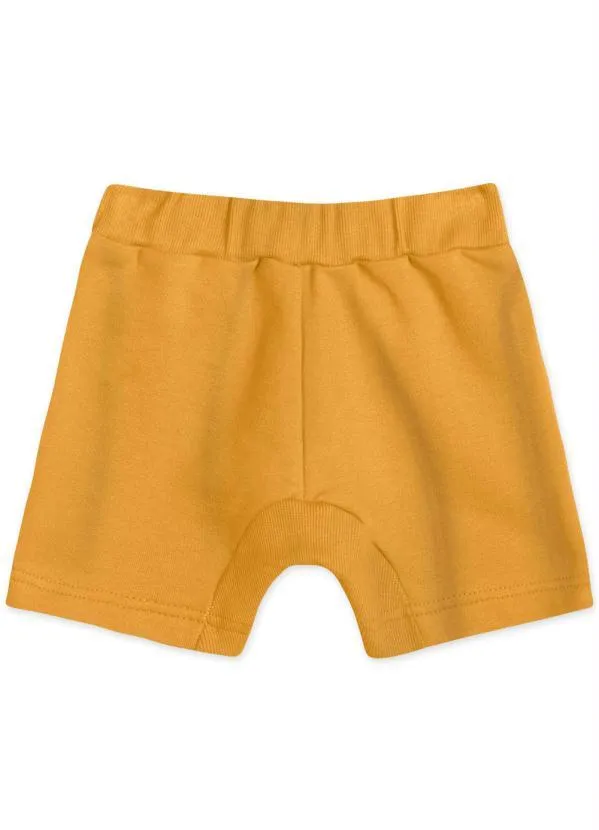 Tigor T Tigre - Bermuda Infantil Moletom Amarelo 2