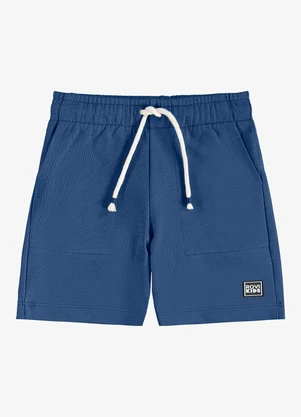 Rovi Kids - Bermuda Infantil Moletom Azul - ROVI KIDS