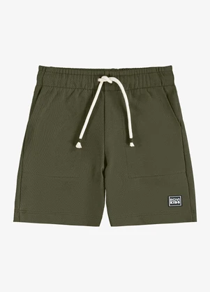 Rovi Kids - Bermuda Infantil Moletom Verde - ROVI KIDS