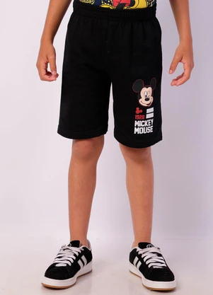 Torra - Bermuda Infantil Motelinho Mickey Preta - TORRA