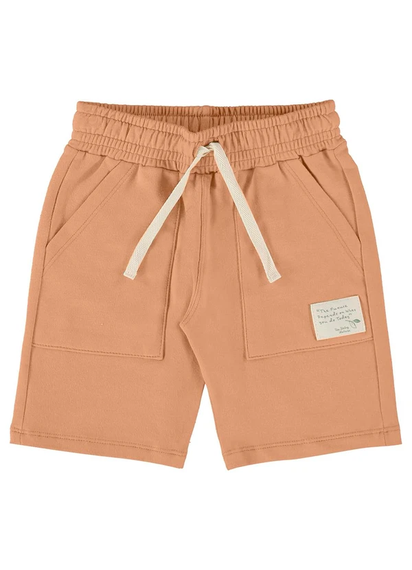 Up Baby - Bermuda Infantil Nature para Menino Marrom