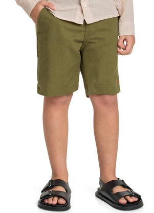 Quimby - Bermuda Infantil para Menino Verde - QUIMBY