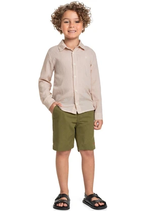 Quimby - Bermuda Infantil para Menino Verde - QUIMBY