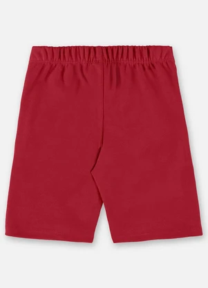 Up Baby - Bermuda Infantil para Menino Vermelho - UP BABY