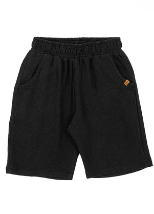 Soft Bonni - Bermuda Infantil Preto - SOFT BONNI