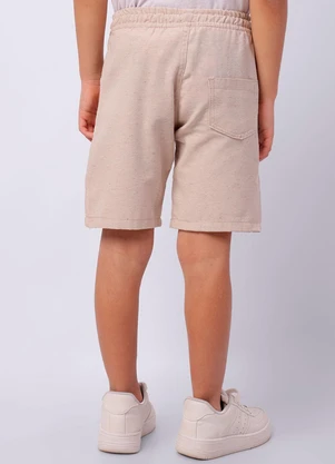 Torra - Bermuda Infantil Reta com Bolsos Bege - TORRA