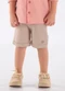 Up Baby - Bermuda Infantil Sarja com Elastano Cinza - variação: Bege