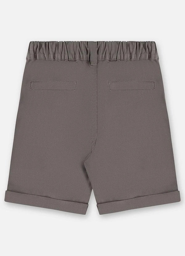 Up Baby - Bermuda Infantil Sarja com Elastano Cinza 4