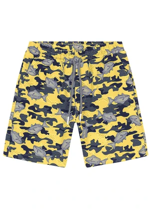 Trick Nick - Bermuda Infantil Trick Nck Amarelo - TRICK NICK