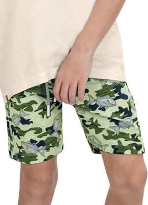 Trick Nick - Bermuda Infantil Trick Nck Verde - TRICK NICK