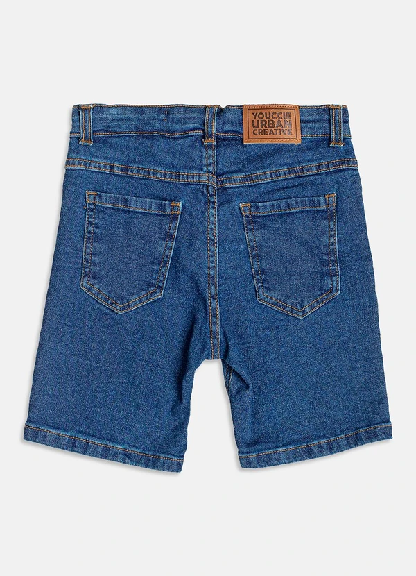 Youccie - Bermuda Jeans Azul Básica Azul 6