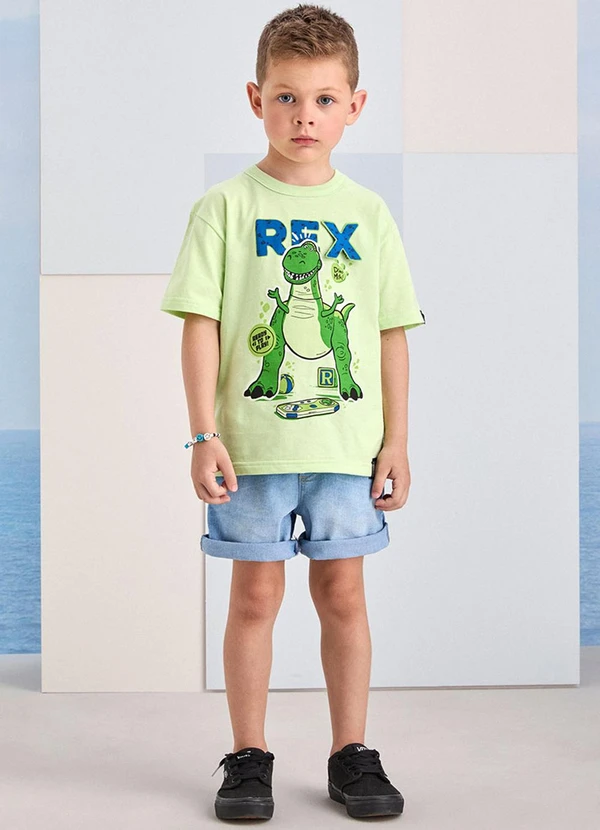 Youccie - Bermuda Jeans Azul com Cadarço Azul 3