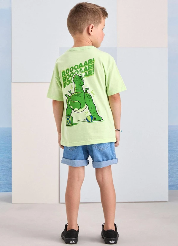 Youccie - Bermuda Jeans Azul com Cadarço Azul 4