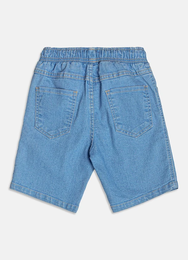 Youccie - Bermuda Jeans Azul com Cadarço Azul 6