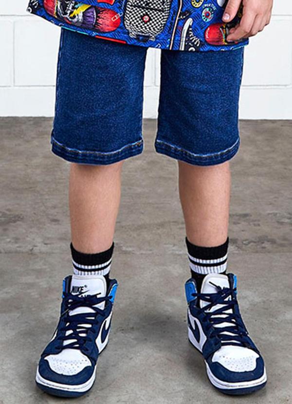 Youccie - Bermuda Jeans Azul