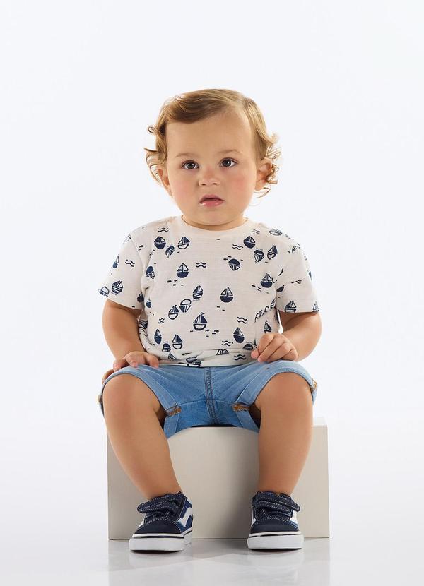 Quimby - Bermuda Jeans Bebê Menino Azul 3