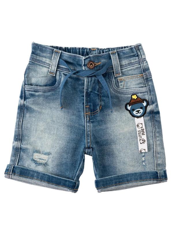Sun Place - Bermuda Jeans Bebê Menino Slim Azul 5
