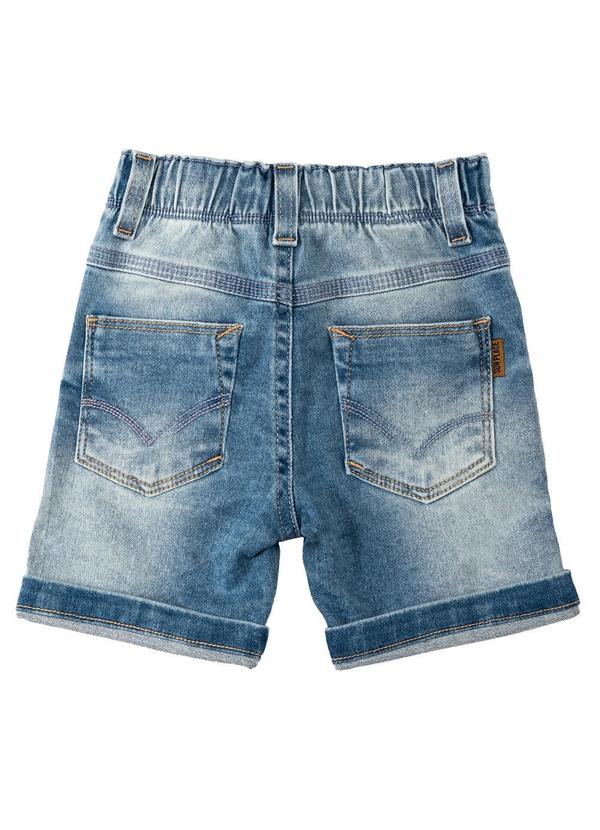 Sun Place - Bermuda Jeans Bebê Menino Slim Azul 6