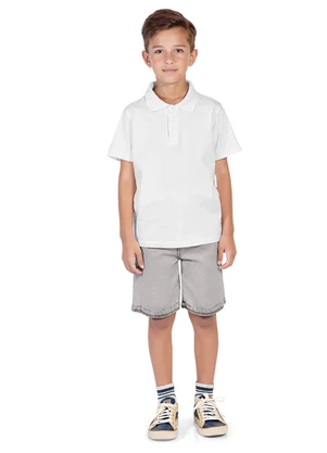 Fkn Play Denim - Bermuda Jeans Cinza - FKN PLAY DENIM