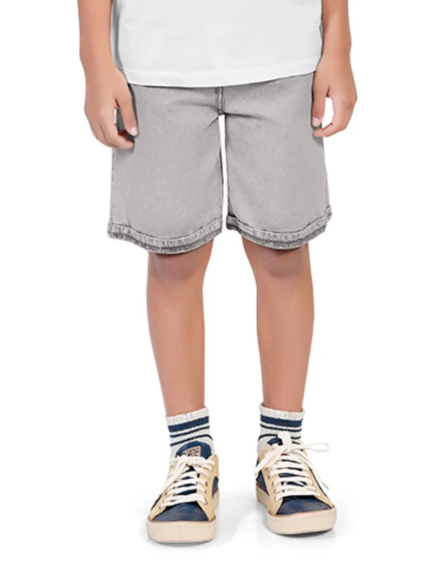 Fkn Play Denim - Bermuda Jeans Cinza 2