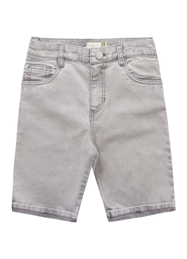 Fkn Play Denim - Bermuda Jeans Cinza 4